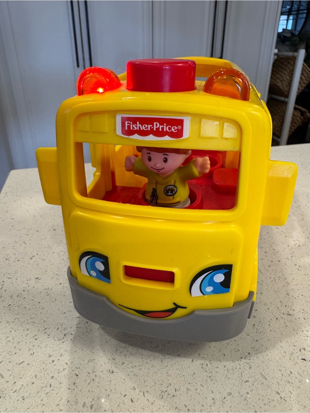 Fisher-Price little people Yellow School Bus Toy with Removable Driver